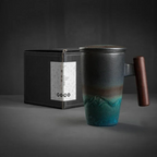 Keramik-Teebecher mit Sieb und Deckel 400ml – Bild 5