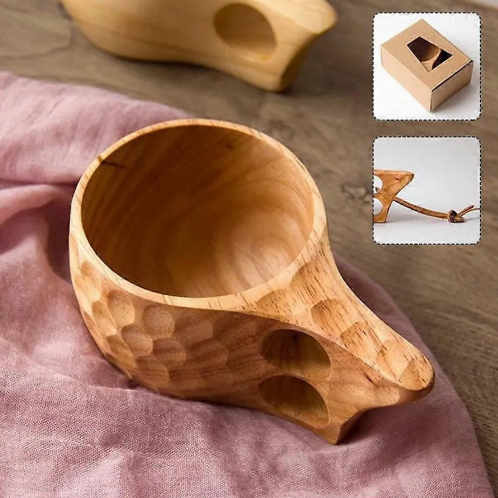 Kuksa-Teetasse aus Holz – Bild 4