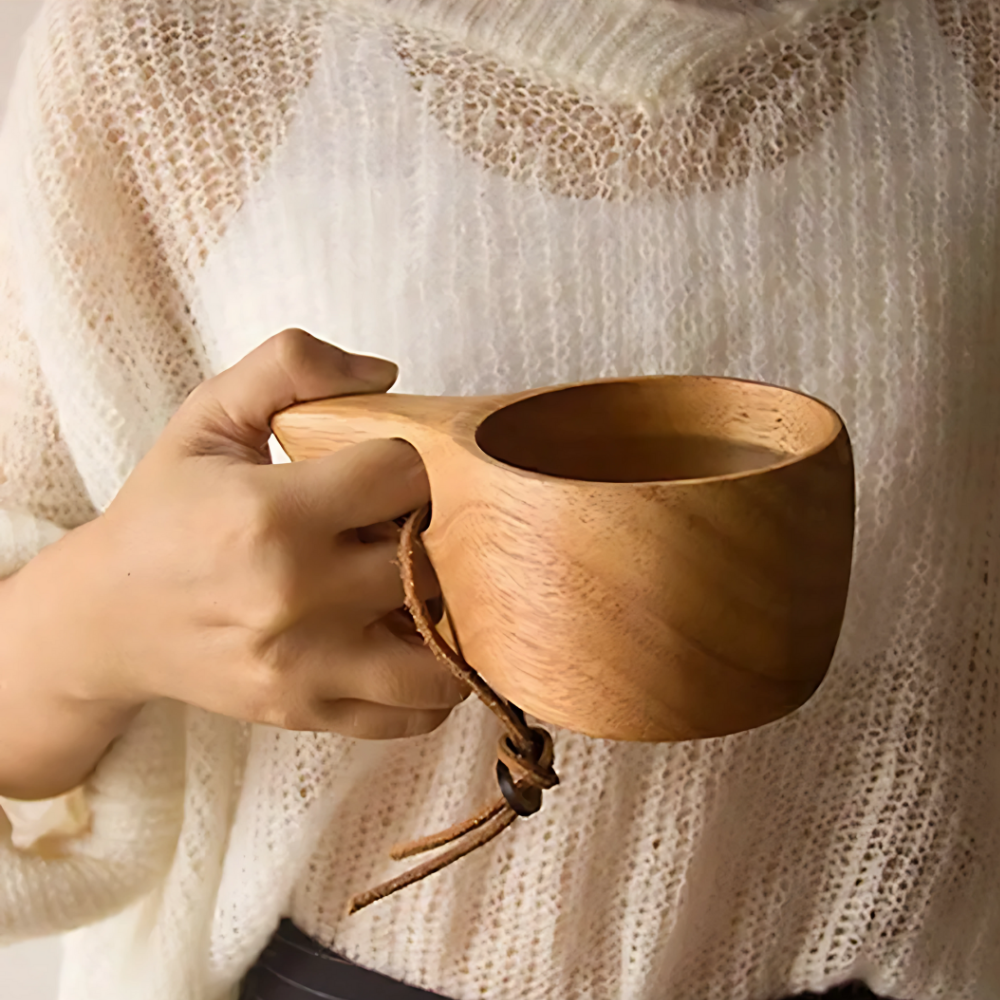 Kuksa-Teetasse aus Holz – Bild 2