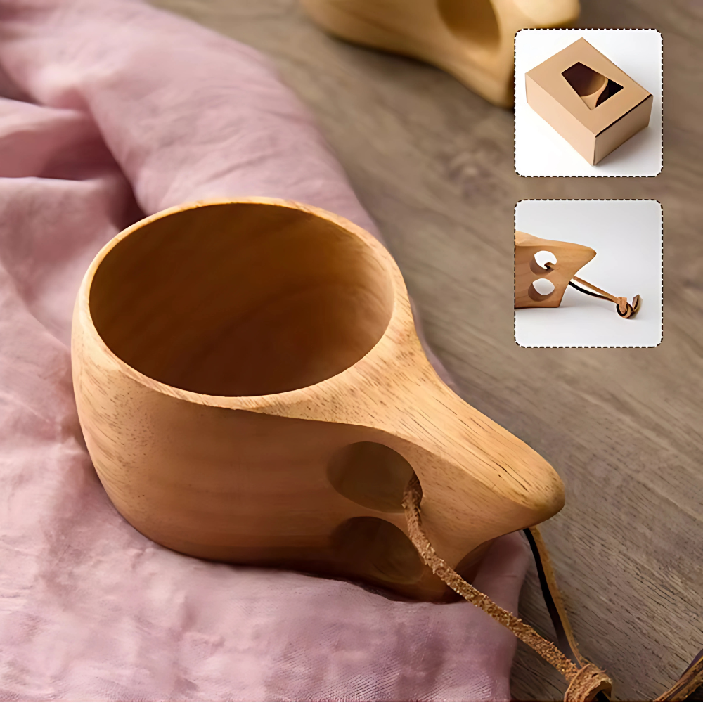 Kuksa-Teetasse aus Holz – Bild 6