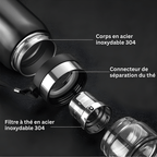Edelstahl-Thermosflasche mit separatem Teefilter – Bild 4