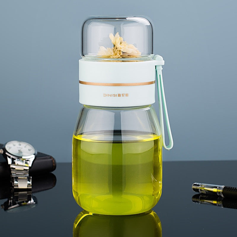 Glas-Teeflasche mit Sieb – Mini – Bild 5