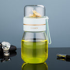 Glas-Teeflasche mit Sieb – Mini – Bild 5