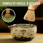 Matcha Set 6-teilig mit Keramikschale und Bambusbesen – Bild 4
