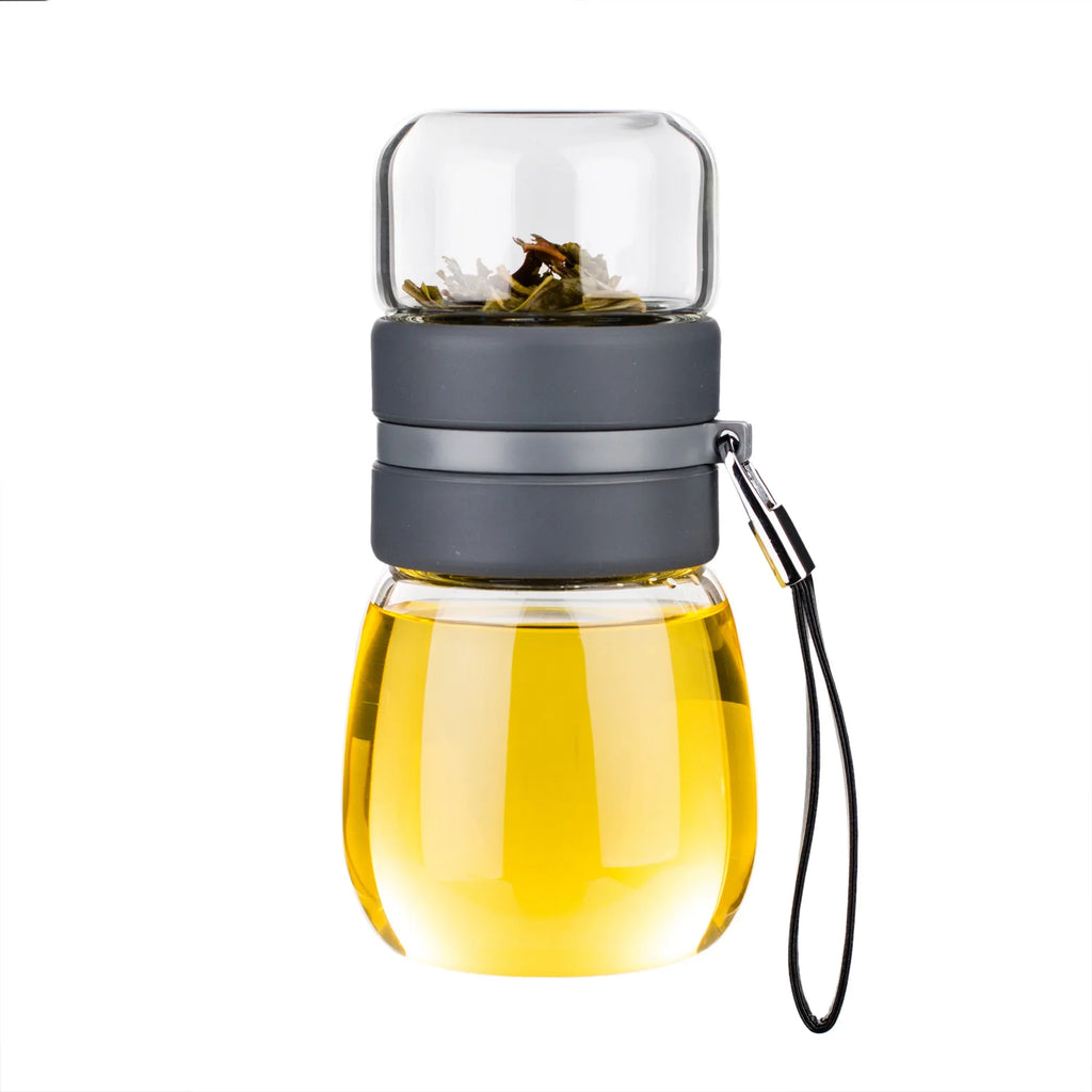 Glas-Teeflasche mit Sieb – Mini – Bild 4