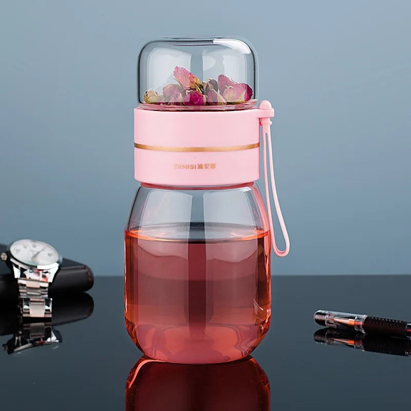 Glas-Teeflasche mit Sieb – Mini