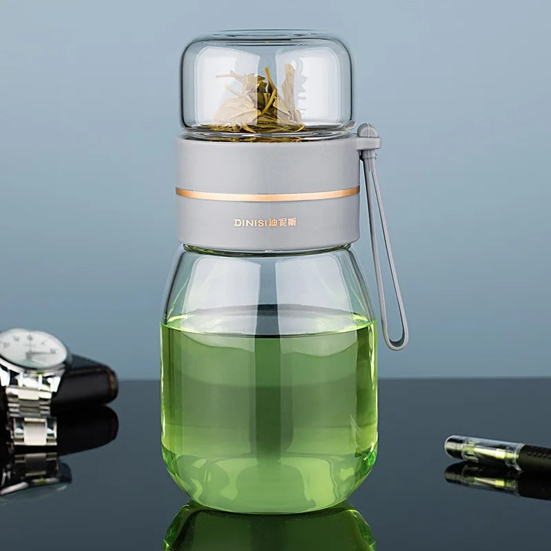 Glas-Teeflasche mit Sieb – Mini