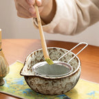 Matcha Set 6-teilig mit Keramikschale und Bambusbesen – Bild 6