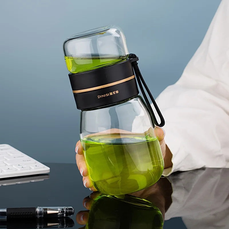 Glas-Teeflasche mit Sieb – Mini