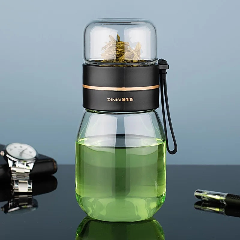 Glas-Teeflasche mit Sieb – Mini