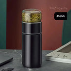 Design-Teethermos aus Edelstahl mit Sieb