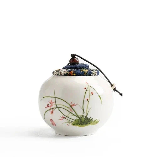 Kleine chinesische Teedose – Die Vier Edlen