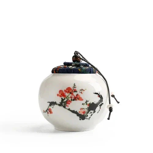 Kleine chinesische Teedose – Die Vier Edlen