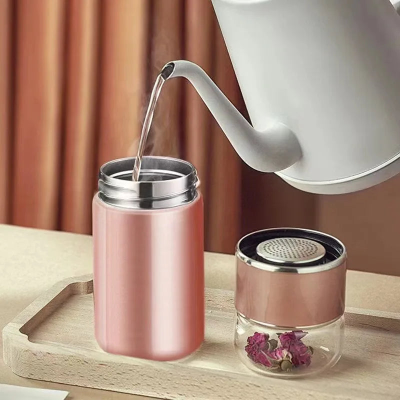 Design-Teethermos aus Edelstahl mit Sieb – Bild 3