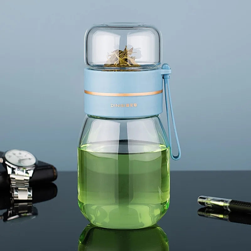 Glas-Teeflasche mit Sieb – Mini