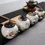 Kleine chinesische Teedose – Die Vier Edlen