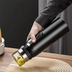 Edelstahl-Thermosflasche mit separatem Teefilter – Bild 2