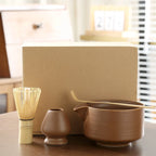 Japanisches Matcha Set 4-teilig – Schale mit Ausgießer