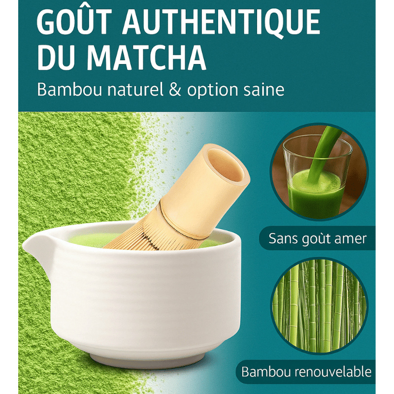 Japanisches Matcha Set 4-teilig – Schale mit Ausgießer – Bild 2