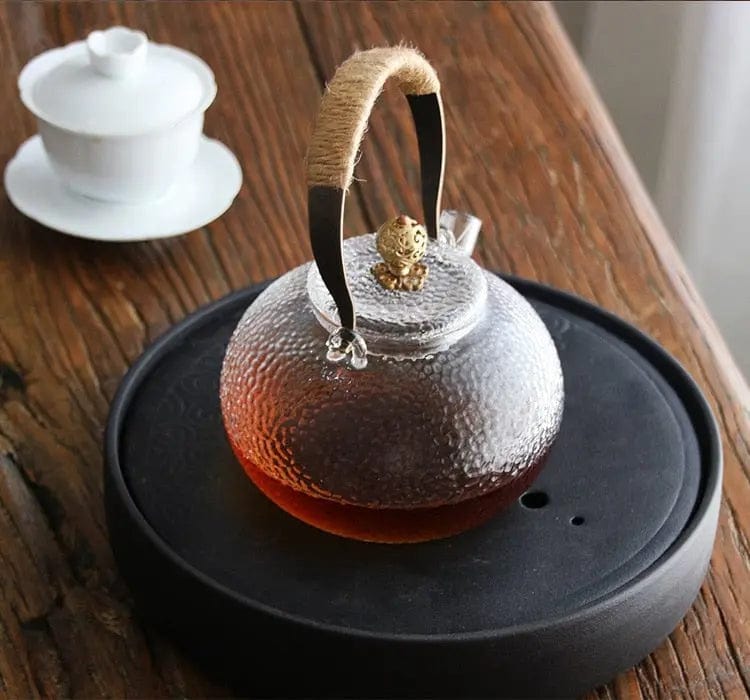 Antike Chinesische Teekanne aus Glas 900ML