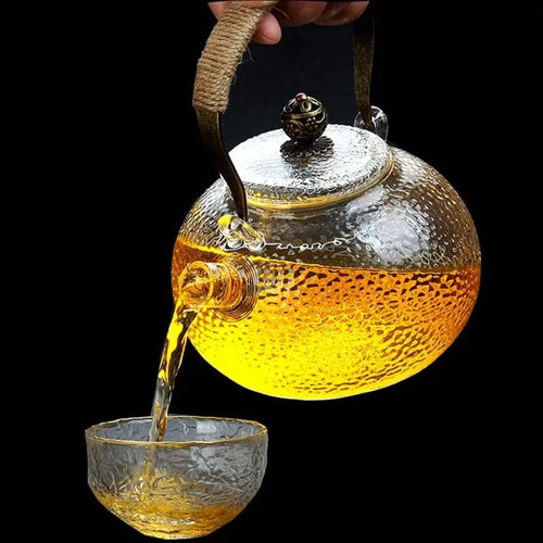 Antike Chinesische Teekanne aus Glas 900ML