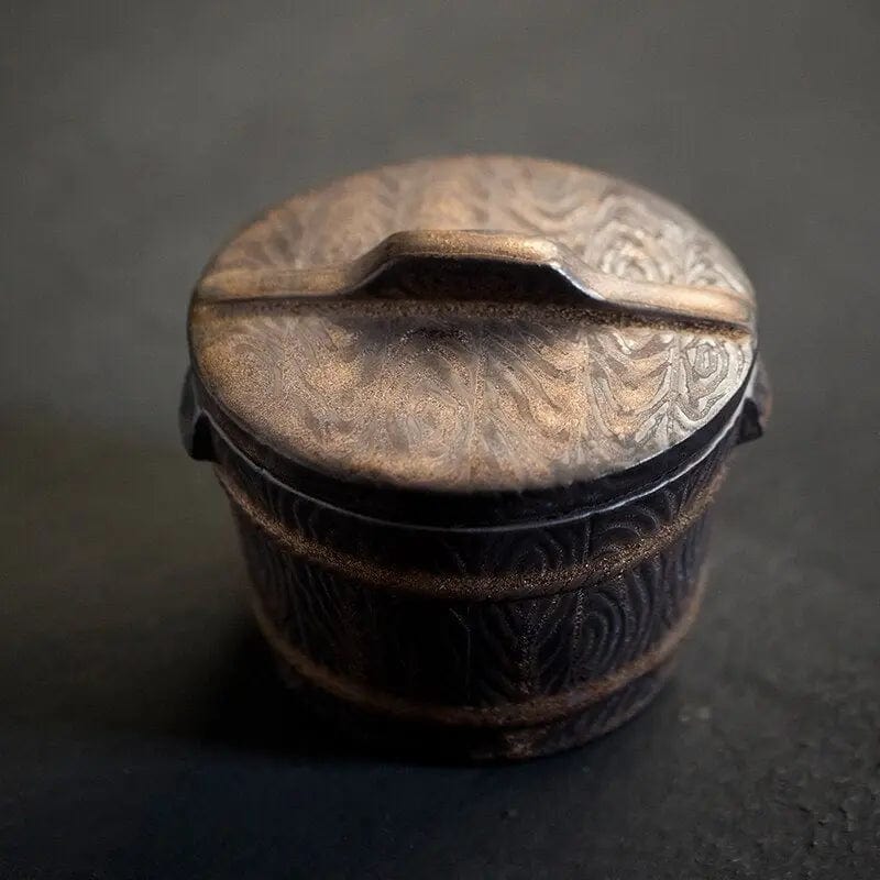 Antike japanische Teedose aus Keramik 500ml