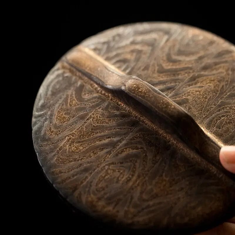 Antike japanische Teedose aus Keramik 500ml