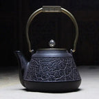 Antike japanische Teekanne aus Gusseisen 1,3L