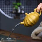 Authentische chinesische Yixing-Teekanne aus gelbem Ton 230 ml