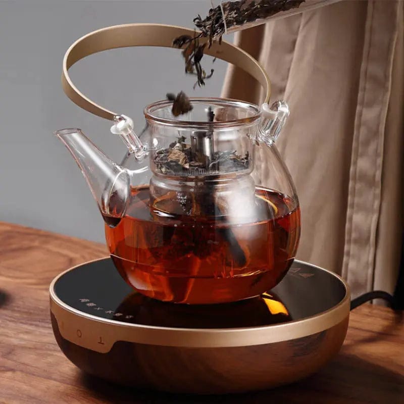 Birnenförmige Glas-Teekanne 1L
