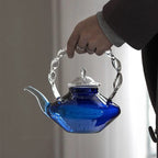 Blaue Design-Glasteekanne 800ML