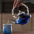 Blaue Design-Glasteekanne 800ML
