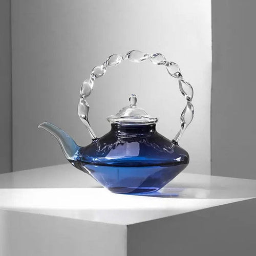 Blaue Design-Glasteekanne 800ML