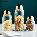 Goldene Glas-Vorratsdose – Bild 2