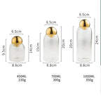 Goldene Glas-Vorratsdose – Bild 4