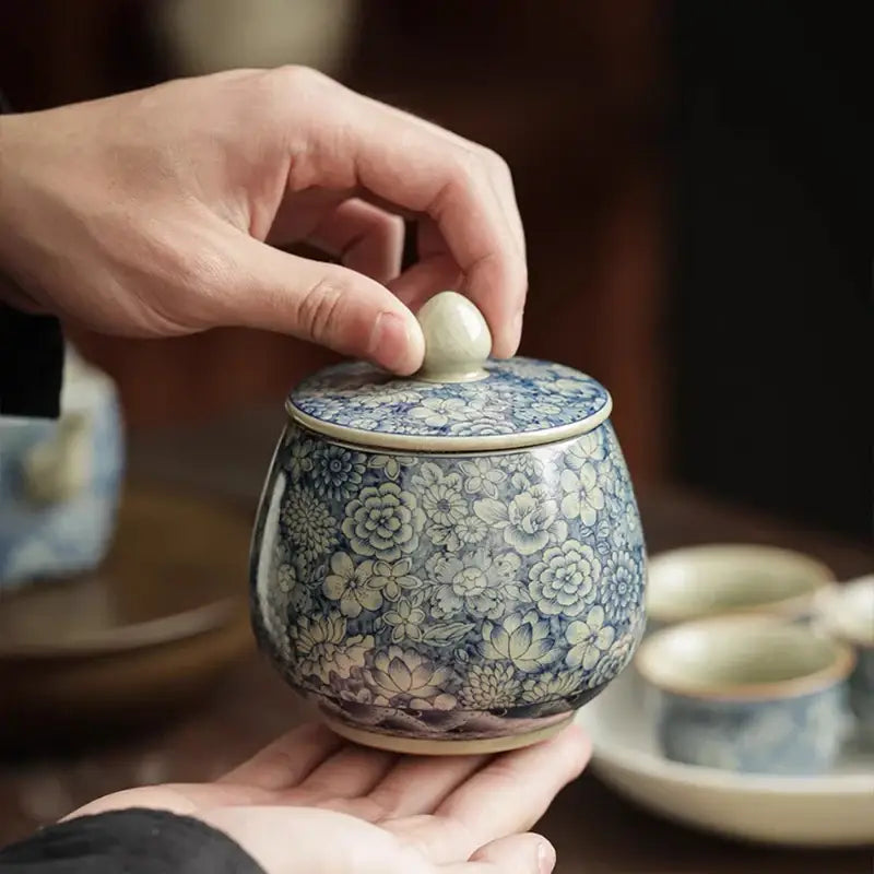 Chinesische Teedose im Traditionsstil – Bild 3