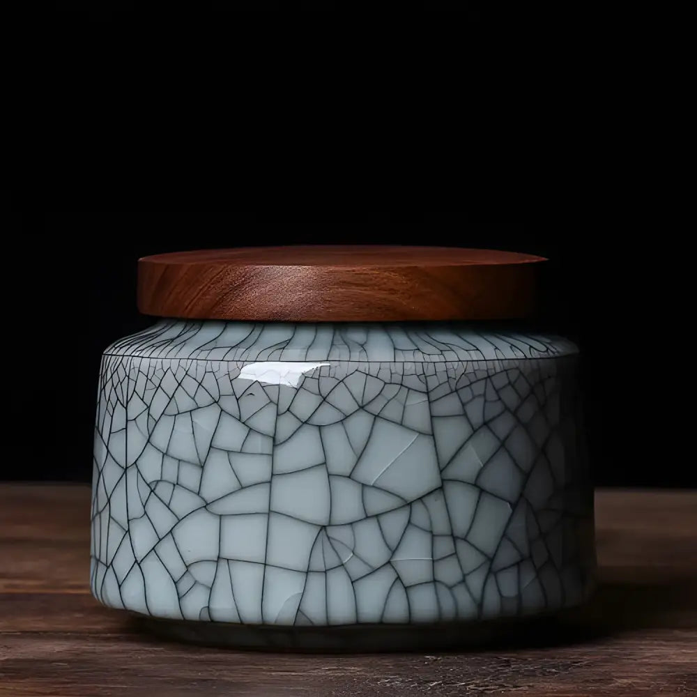 Chinesische Celadon-Teedose – Bild 5
