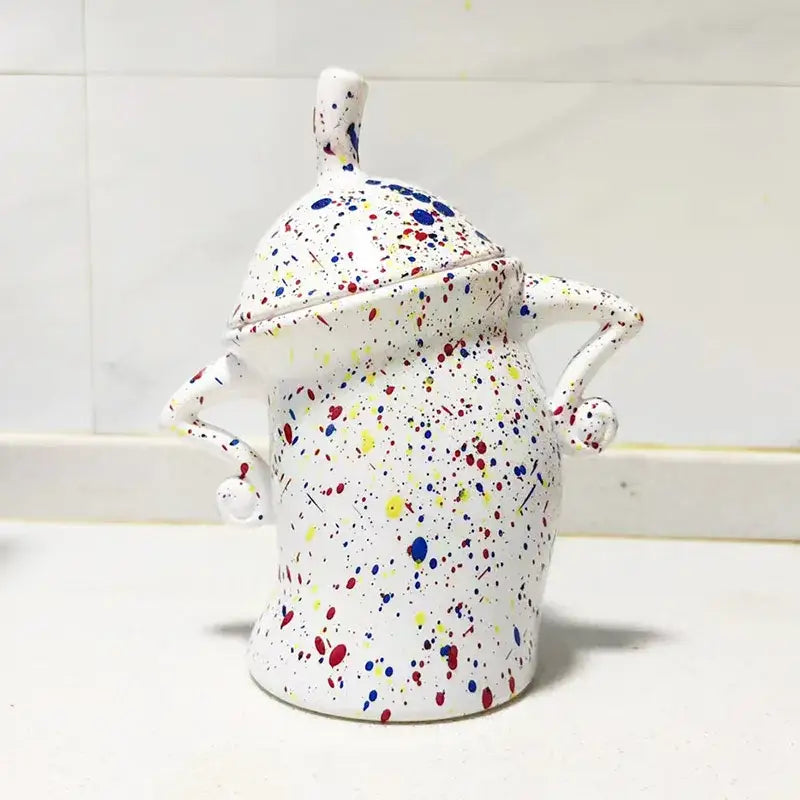 Bunte Retro-Teedose