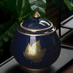 Design-Teedose mit japanischen Motiven