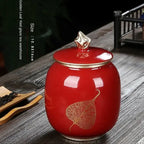 Design-Teedose mit japanischen Motiven