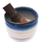 Japanische Chawan Blau-Weiß 550ml – Bild 3