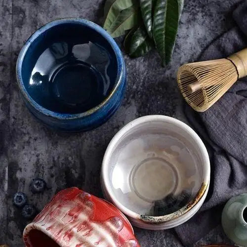 Japanische Chawan Blau-Weiß 550ml – Bild 4