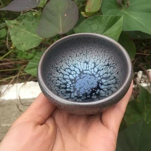 Tenmoku Matcha-Schale aus Steinzeug – Bild 4