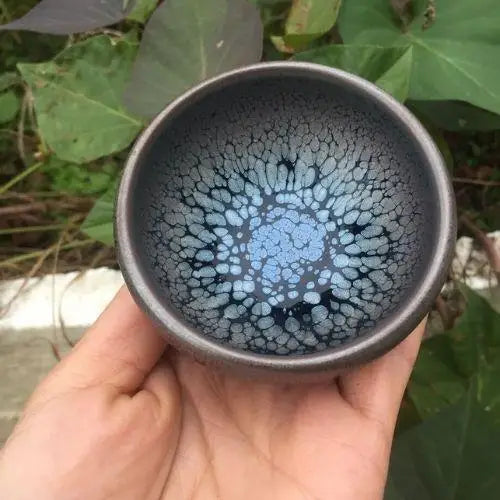 Tenmoku Matcha-Schale aus Steinzeug – Bild 2