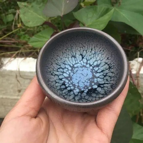 Tenmoku Matcha-Schale aus Steinzeug – Bild 3