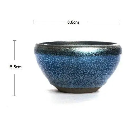 Tenmoku Matcha-Schale 130ml – breit oder hoch – Bild 6