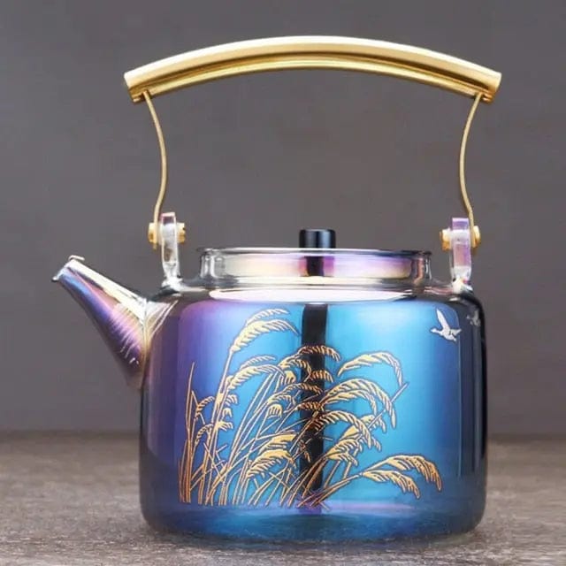 Bunte Glasteekanne Blés 1L