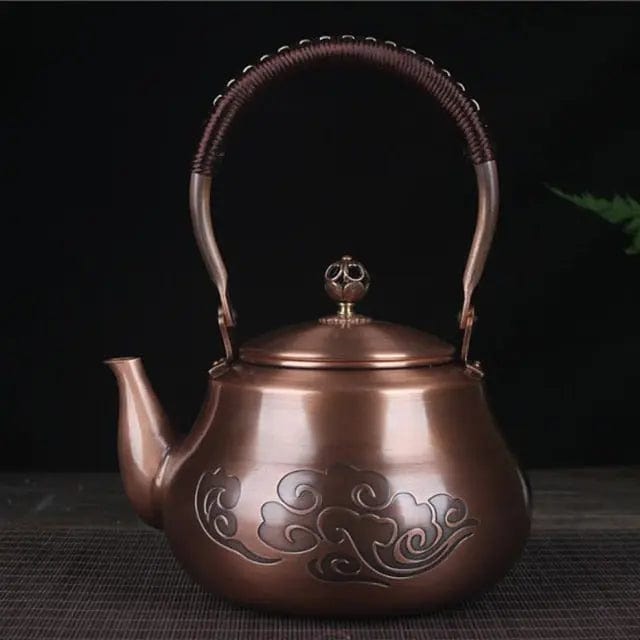Chinesische Kupfer-Teekanne Wolken 1,6L