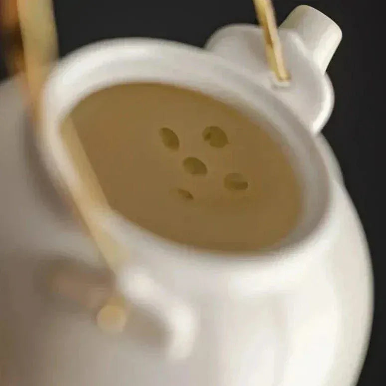 Chinesische Porzellan-Teekanne Landschaftsmalerei 300ml