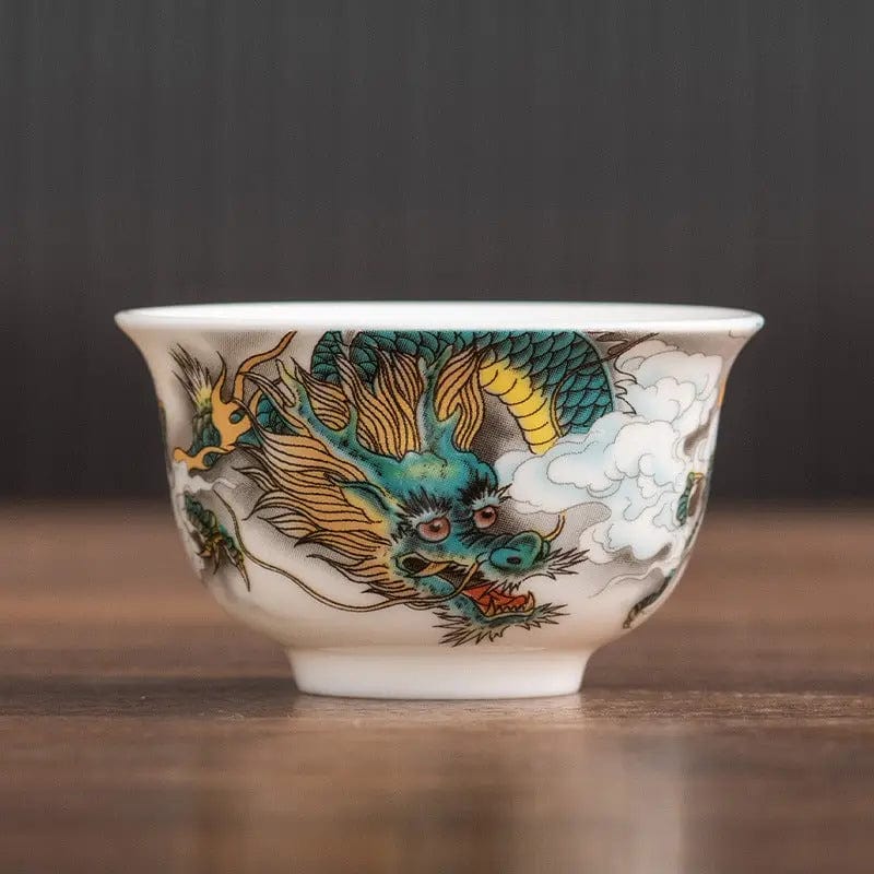 Chinesische Porzellan-Teetasse Drache 50ml